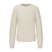 Stilfuld Ivory Crewneck Strik