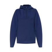 Hoodie med logo-patch