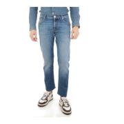 Slim-fit Printet Logo Jeans