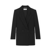 Klassisk Uld Dobbeltknap Blazer