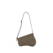 Mini Curve Hobo Taske i Multifarvet Denim