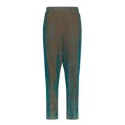 Velour Cigarette Trousers