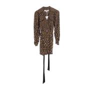 Leopard Print Wrap Playsuit