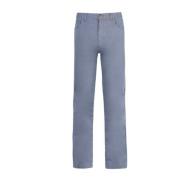 Vaskede Bl? Twill Chino Bukser