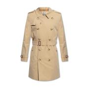 Beige Bomuld Trenchcoat