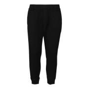 Sorte Bomulds Sporty Sweatpants