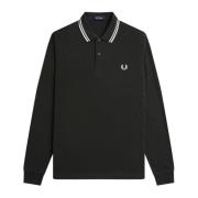 Klassisk langærmet poloshirt