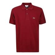 Stilfuld Bordeaux Bomuld Polo Shirt