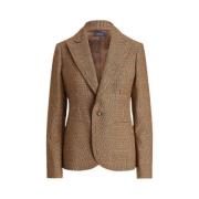 Houndstooth Tweed Blazer