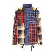 Patchwork Plaid Check Frakke