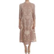 Silk Lace Ricamo Shift Kjole