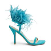 Plume 100 Sandal med Fjerdetaljer