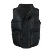 Sort Polyamid Vest - SS22 Kollektion