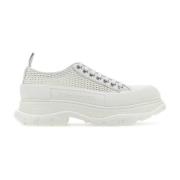 Hvide Raffia Tread Slick Sneakers