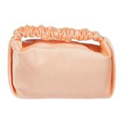 Faded Neon Orange Scrunchie Mini Taske