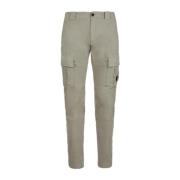 Beige Slim-fit Cargo Bukser med Linse Detalje