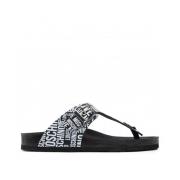 Sommer Chic L?der Flip Flops