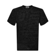 Oversize Flock Tee Sort Graffiti