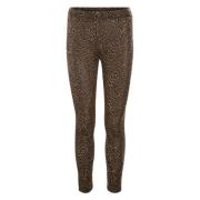 Gennemsigtige leopardprint leggings