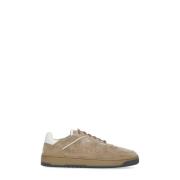 Beige Ruskind Herresneakers