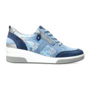 TRUDIE Kvinder Sneakers - Bred Pasform - Denim