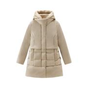 Beige Luxe Puffy 2in1 Parka Frakker