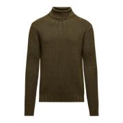 Varm Ribbet Bomuld Turtleneck