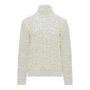 Blandet Uld Turtleneck Sweater