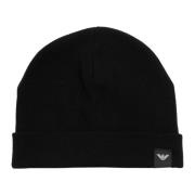 Ensfarvet Logo Beanie