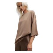 Thess silke t-shirt sand