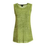 Flarede tanktop i Avocado