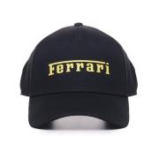 Sort Bomuld Logo Hat