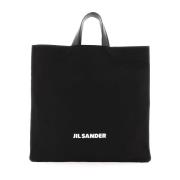 Logoet Tote Bag med Kontrasterende Bogstaver