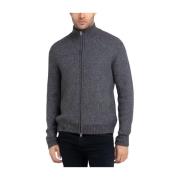 Regular Fit Dark Grey Melange Cardigan