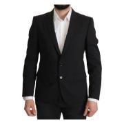 Sort Enkelt Brystet MARTINI Blazer