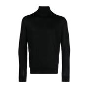 Sort rullekrave sweater