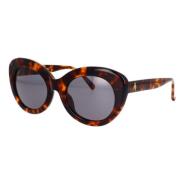 Linda Farrow Agnes Oversized Cat-Eye Solbriller