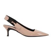 Patentlæder Slingback med Arch Logo