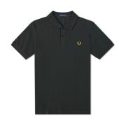 Slim Fit Plain Polo Natgrøn / Honningguld