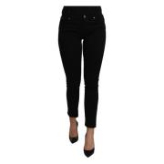 Sorte Mid Waist Slim Denim Stretch Jeans