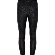 Leopard Print Capri Tights - Sort