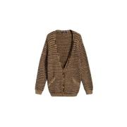 Jacquard Cardigan med knaplukning