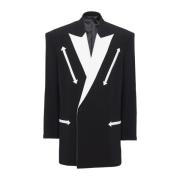 Vestlig crepe-blazer