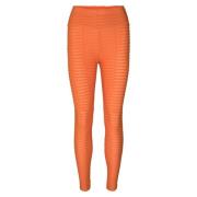 Orange Draping Leggings