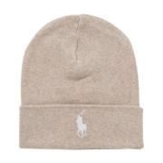 Beige Akryl Bonnet af Ralph Lauren