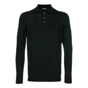 Sort Merino Polo Shirt