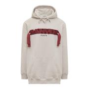 Oversized Hoodie med Curb Logo Broderi