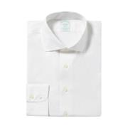 Slim Fit Skjorte i Non-Iron Stretch-Bomuld med Engelsk Spread Collar