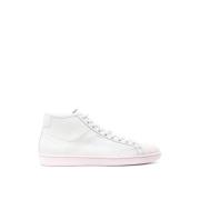 Hvid/Rose Logo Mid-Top Sneakers