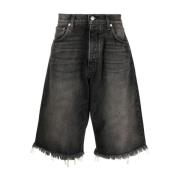 Sorte Slidte Denim Shorts